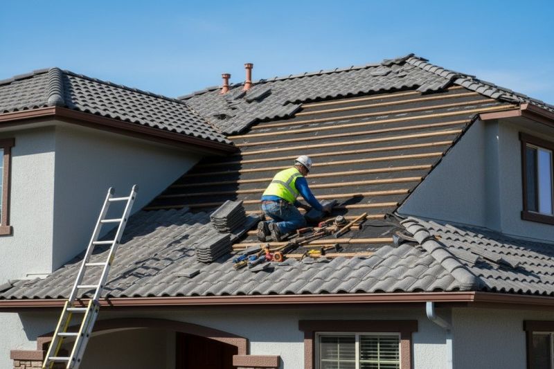 Barrel Tile Roof Installation